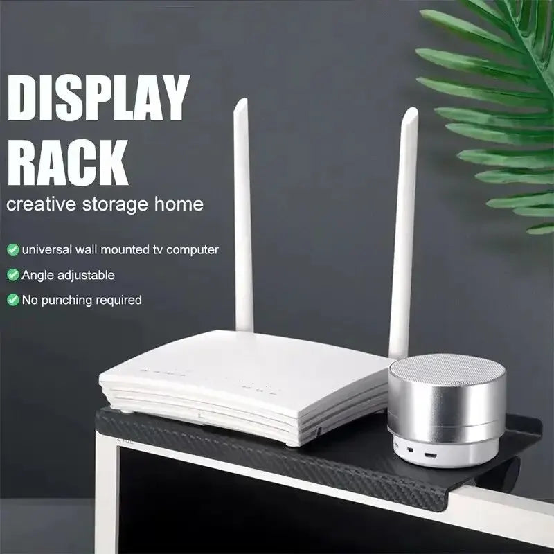 Organizator Casnic Raft Ajustabil TV Monitor - Suport Desktop Router Depozitare (Varianta 2)