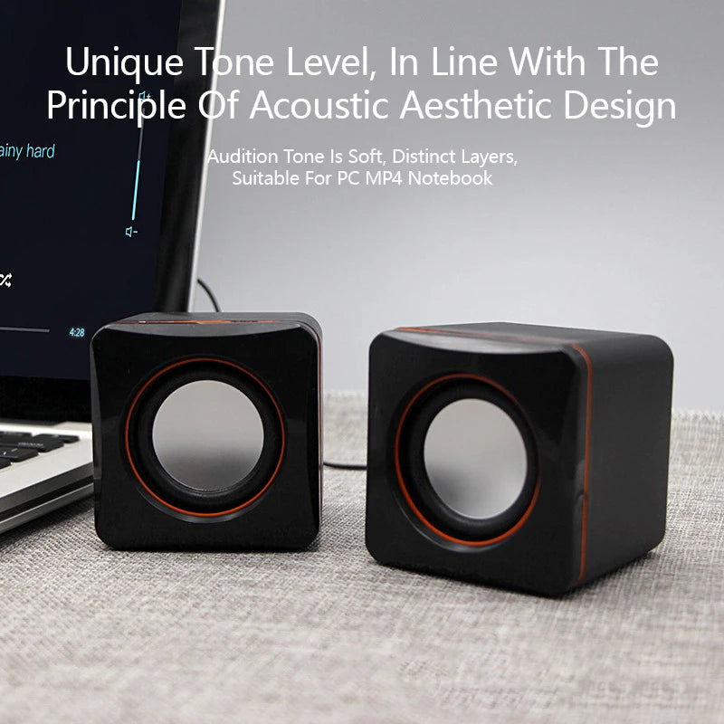 Boxă Mini pentru Laptop Casă USB Alimentată Sistem Boxe Stereo Dual Potrivit pentru Computere Desktop Multimedia și Notebook-uri