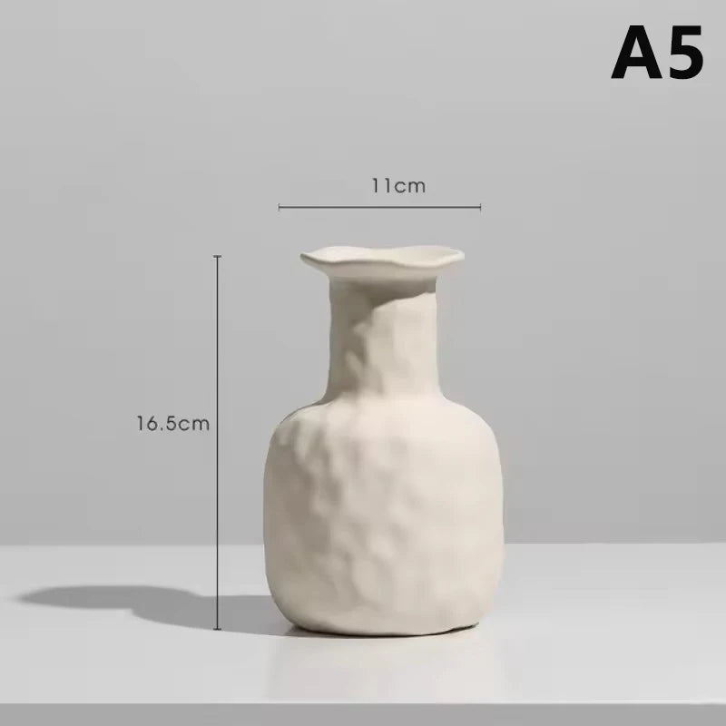 Vază Ceramică Artă Modernă - Decorațiune Desktop Dormitor cu Flori Uscate pentru Fotografie