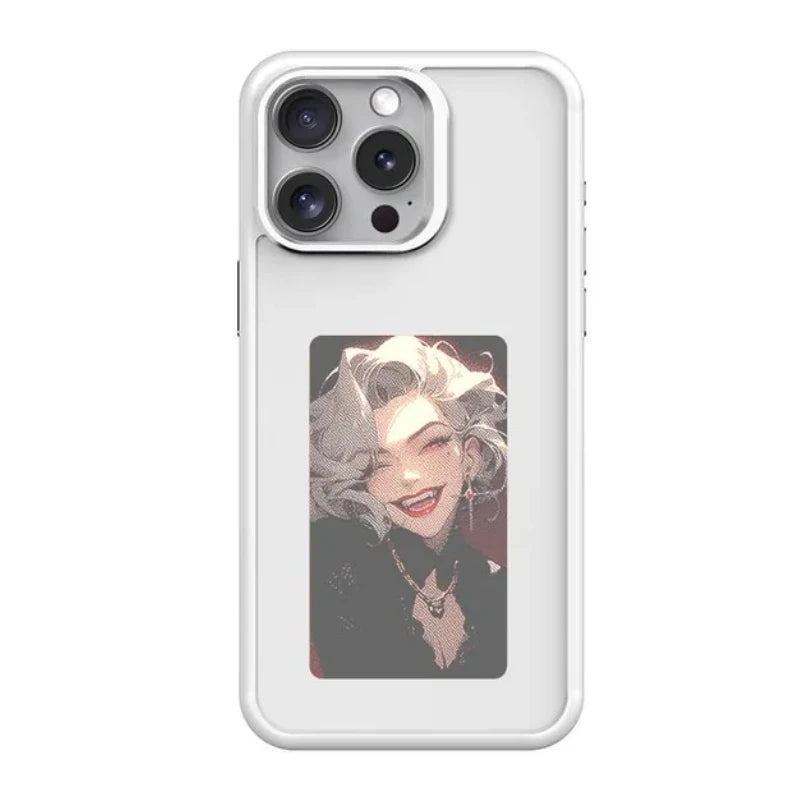 Husă Telefon NFC DIY Imagine Cerneală pentru iPhone 16 15 14 13 Pro Max Carcasă DIY Ecran Protecție Cartoon Fără Baterie