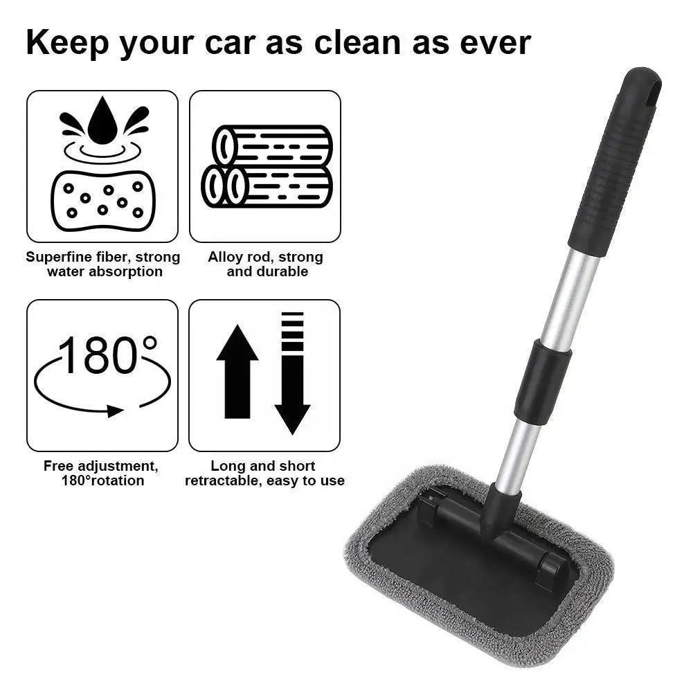 Mop Auto Curățat Geamuri Parbriz Ceață Unealtă Curățenie Cârpă Spălare Geam Șterge Casă Birou Perie Praf Auto Cârpă Sticlă Curățitor