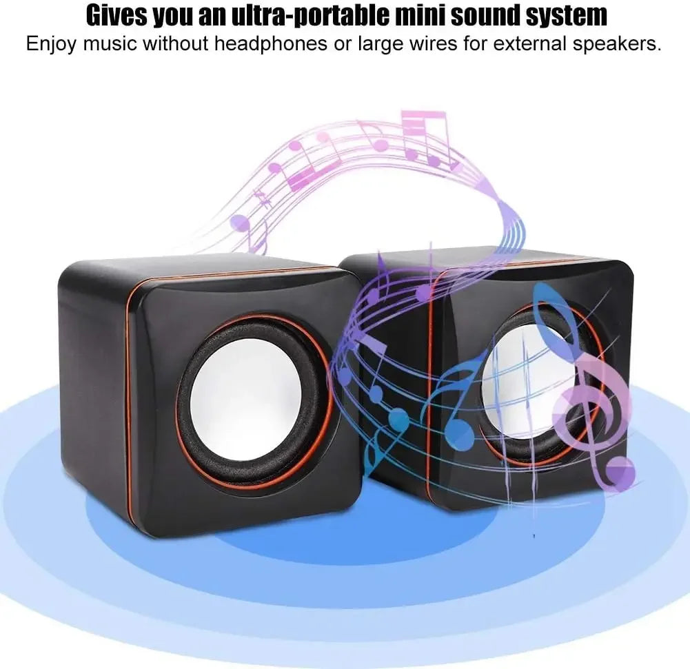 Boxă Mini pentru Laptop Casă USB Alimentată Sistem Boxe Stereo Dual Potrivit pentru Computere Desktop Multimedia și Notebook-uri