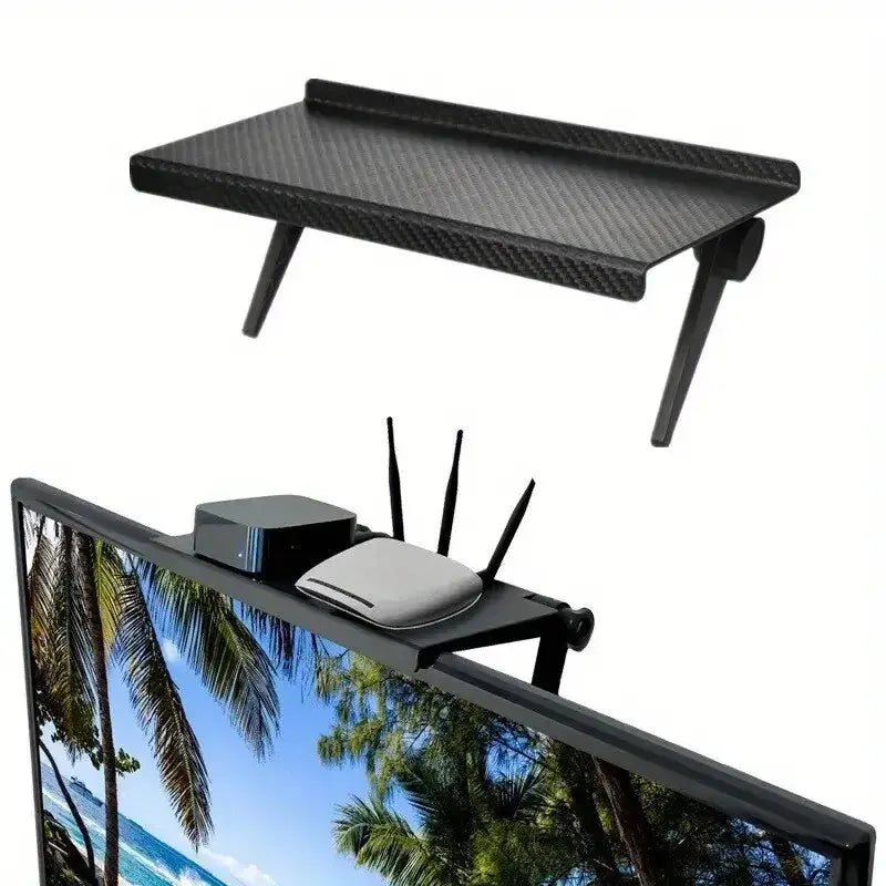Organizator Casnic Raft Ajustabil TV Monitor - Suport Desktop Router Depozitare (Varianta 2)