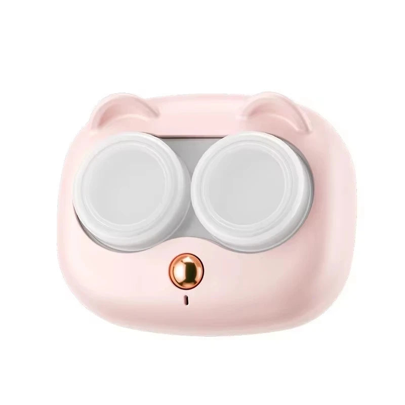 Curățitor Lentile Contact Ultrasonic cu Cutie Detașabilă Mașină Curățenie Portabil Caz Lentile Contact (Fără Baterie)