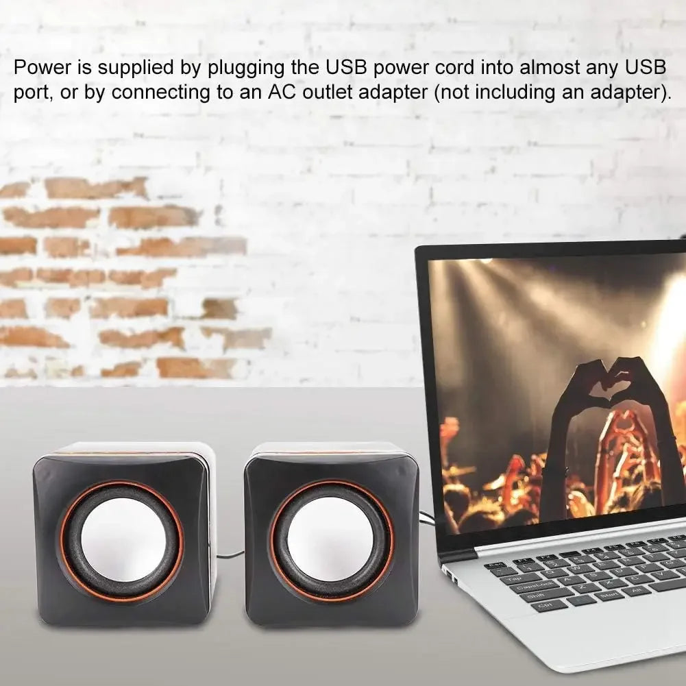 Boxă Mini pentru Laptop Casă USB Alimentată Sistem Boxe Stereo Dual Potrivit pentru Computere Desktop Multimedia și Notebook-uri