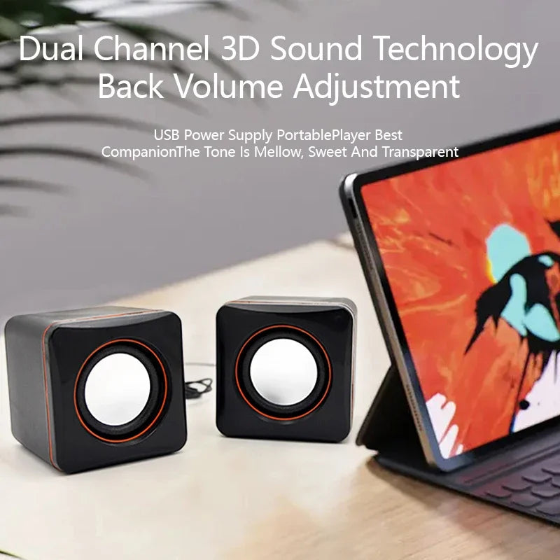Boxă Mini pentru Laptop Casă USB Alimentată Sistem Boxe Stereo Dual Potrivit pentru Computere Desktop Multimedia și Notebook-uri