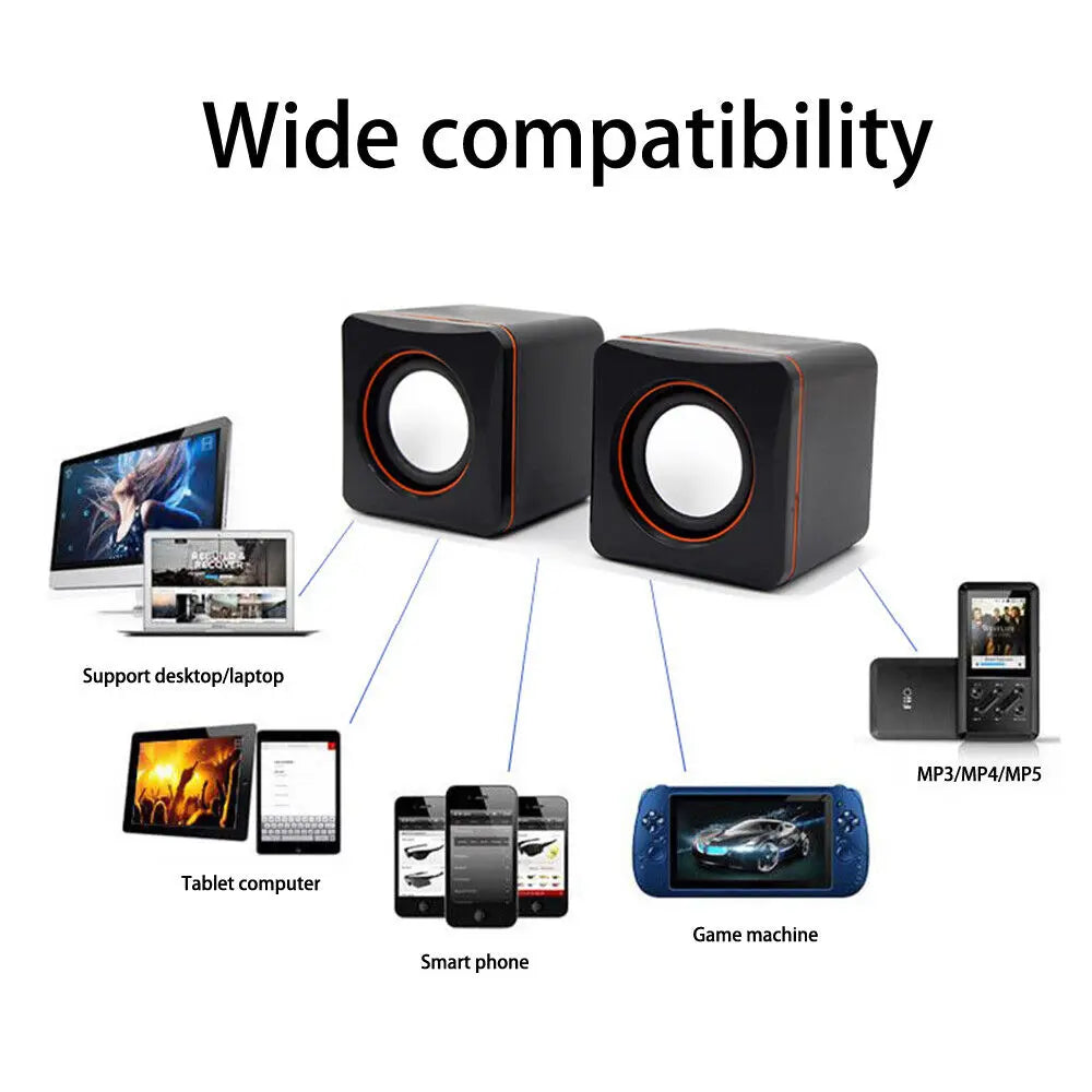 Boxă Mini pentru Laptop Casă USB Alimentată Sistem Boxe Stereo Dual Potrivit pentru Computere Desktop Multimedia și Notebook-uri