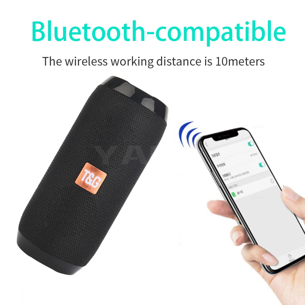 Boxă Portabilă Wireless Bluetooth Subwoofer Exterior Impermeabil Difuzor Stereo Surround Suport FM Radio TF