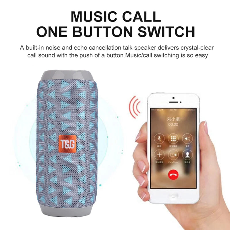Boxă Portabilă Wireless Bluetooth Subwoofer Exterior Impermeabil Difuzor Stereo Surround Suport FM Radio TF