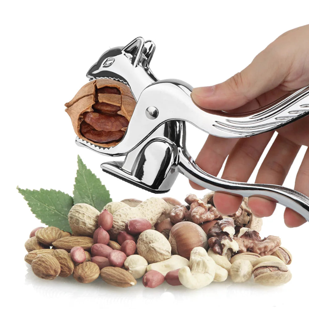 Spărgător Nuci Formă Veveriță Pin Pecan Alune Clește Migdale Nuci Rapid Multifuncțional