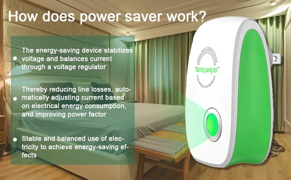 Cutie Economisire Electricitate US/EU Adaptor Dispozitiv Inteligent Factor Putere Economisitor Smart Reducere Costuri Casă Birou