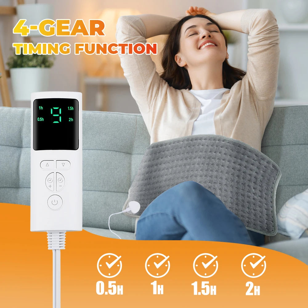 Pătură Încălzită Electrică Termică Umăr Abdomen Spate Elimină Oboseala Încălzitor Iarnă Casă Birou Temperatură Constantă