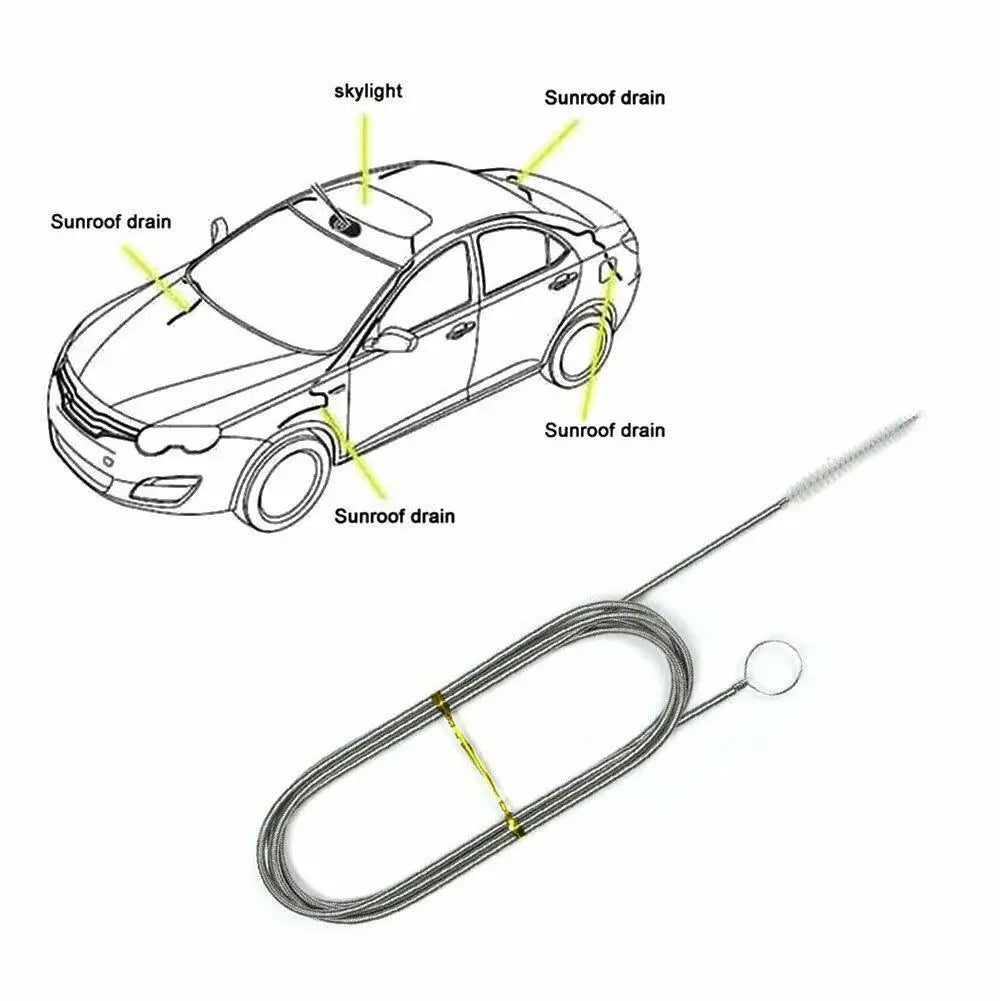 Styling Auto Trapa Ușă Parbriz Perie Curățenie Flexibilă Curățitor Înfundare Dop Gaură Îndepărtător Păr Unealtă pentru Bucătărie Baie
