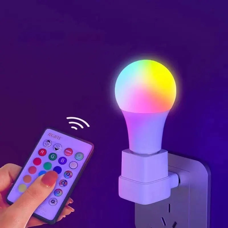 Bec LED RGB cu 16 Culori, Bec Multicolor E27 220V pentru Iluminat Casnic, Reglabil cu Telecomandă 24 Taste