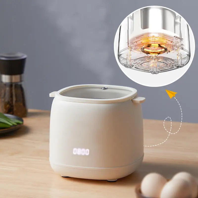 Fierbător Ouă Electric Smart Mașină Gătit Ouă Mic Dejun Multicooker Abur Automat Crema Ouă Gătit Abur 220V