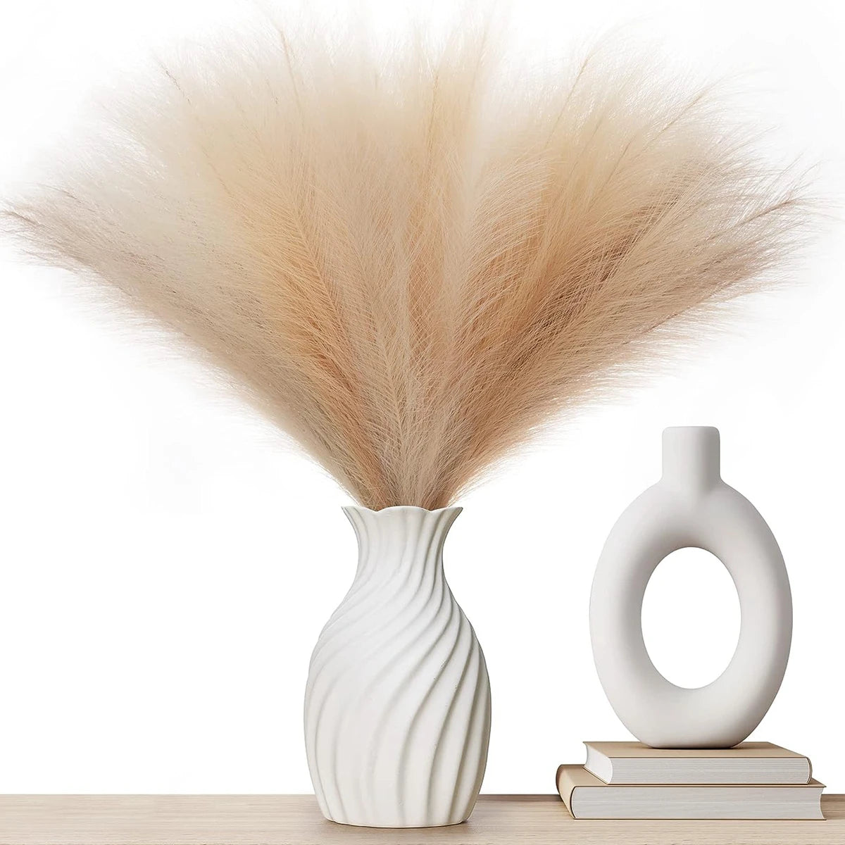 10 Bucăți Iarbă Artificială Pampas pentru Decorațiuni de Nuntă și Casă, Accesorii pentru Petreceri și Vază