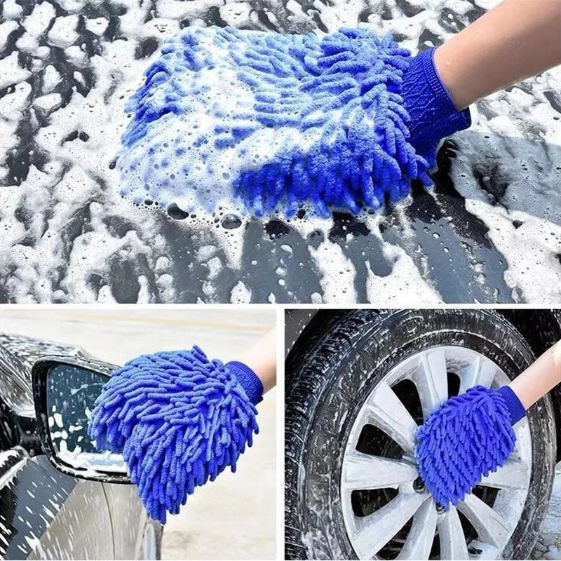 Mănuși Curățenie Auto și casnic  Dublu-Față - Prosop Microfibră Lavabil pentru Spălat