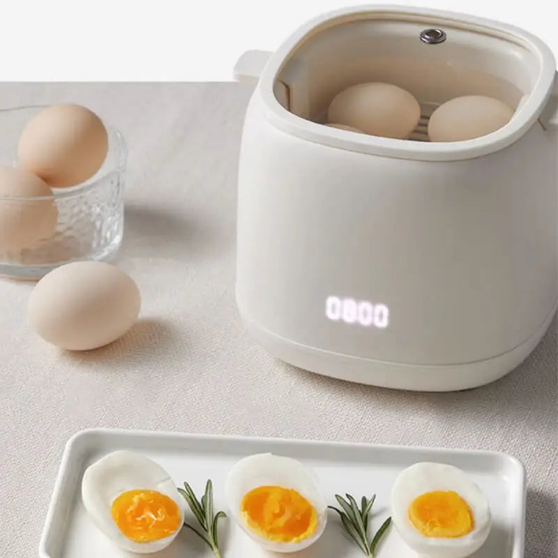 Fierbător Ouă Electric Smart Mașină Gătit Ouă Mic Dejun Multicooker Abur Automat Crema Ouă Gătit Abur 220V