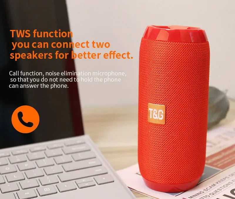 Boxă Portabilă Wireless Bluetooth Subwoofer Exterior Impermeabil Difuzor Stereo Surround Suport FM Radio TF