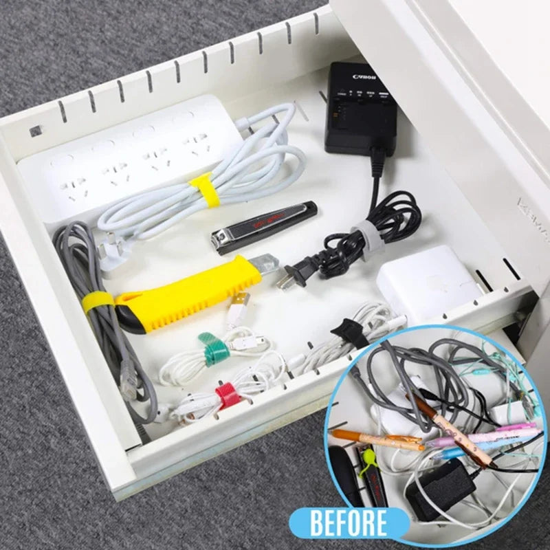 Organizator Cabluri Management - Bandă Protectoare pentru Legături și Accesorii Telefon