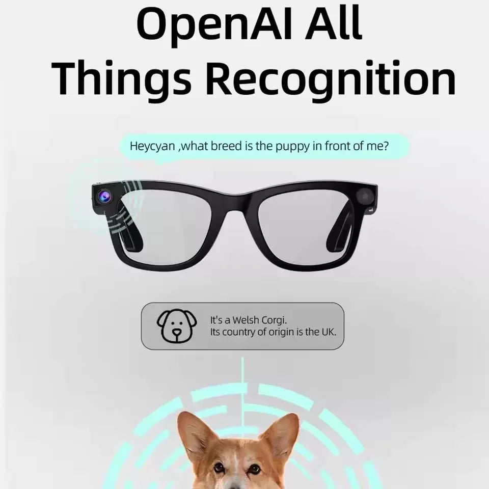 Ochelari Smart AI 800W Pixel G300 Cameră AI Fotografiere HD Foto Video Apel Vocal Traducere Impermeabil Bluetooth Dispozitive Ochelari