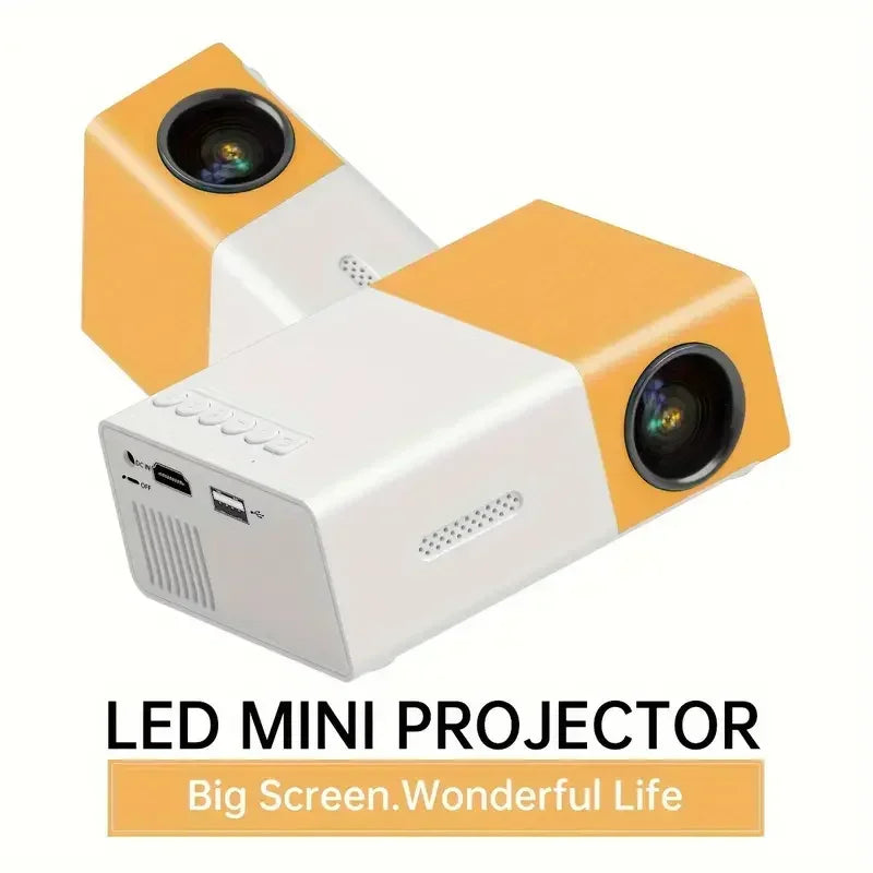 Proiector Multimedia YG300 Divertisment Casă Teatru Exterior Divertisment Poate Fi Încărcat cu Baterie Externă