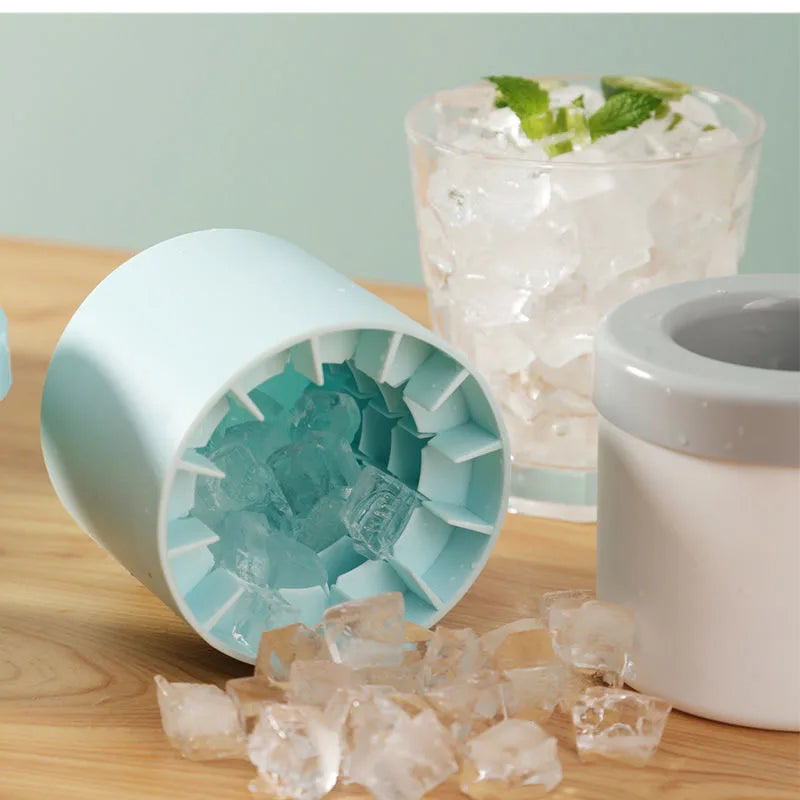 Formă din Silicon pentru Cuburi de Gheață Rotunde, Găleată de Gheață pentru Vară, Accesorii Creative pentru Bar
