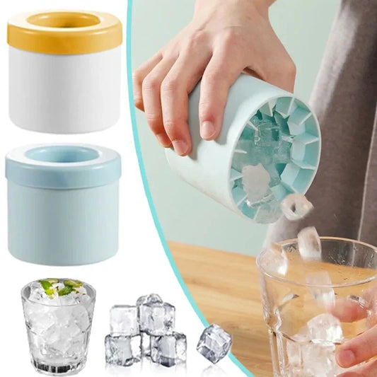 Formă din Silicon pentru Cuburi de Gheață Rotunde, Găleată de Gheață pentru Vară, Accesorii Creative pentru Bar