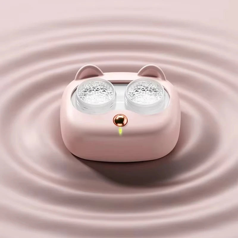 Curățitor Lentile Contact Ultrasonic cu Cutie Detașabilă Mașină Curățenie Portabil Caz Lentile Contact (Fără Baterie)