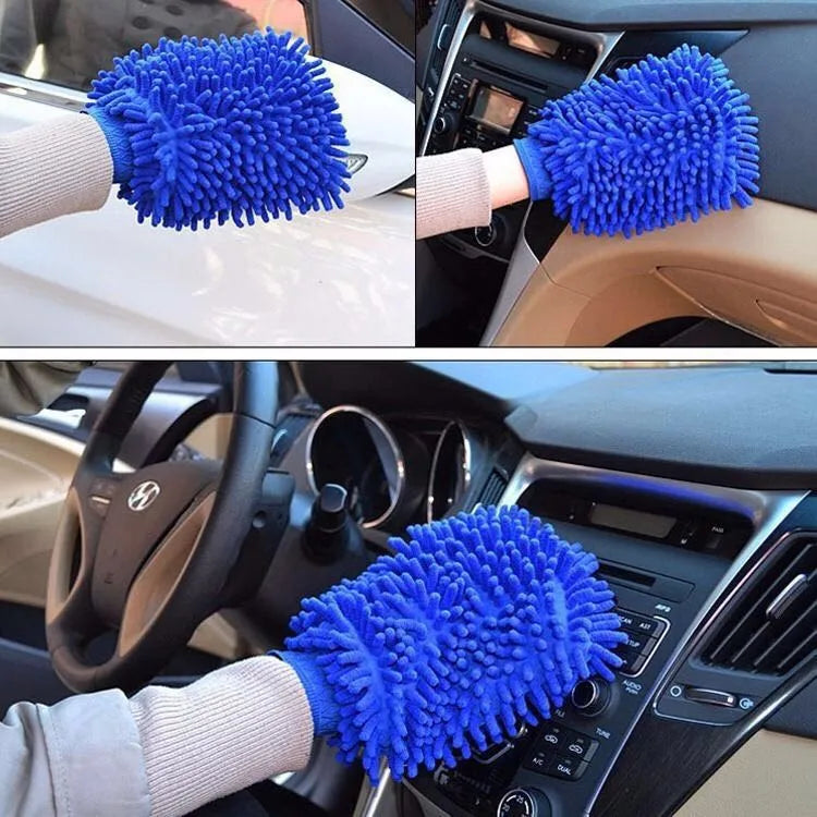 Mănuși Curățenie Auto și casnic  Dublu-Față - Prosop Microfibră Lavabil pentru Spălat