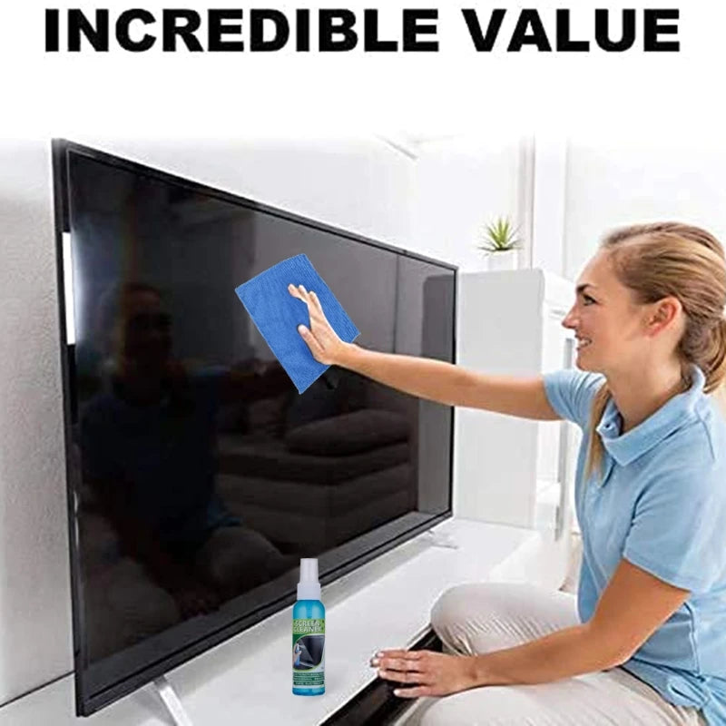 1 Set Perie Cârpă Lichid Calitate Înaltă Kit Curățenie Ecran pentru LCD TV Tabletă Telefon Pad Laptop Computer Cameră Lentilă Curățitor