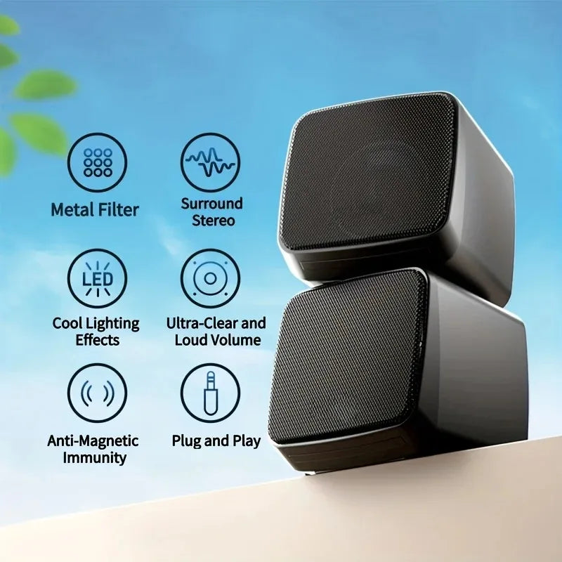 1078 Boxă Computer Casă Sunet 3D Surround Desktop USB Boxă Mică Laptop Cu Fir Bas Greu Înalte Calitate