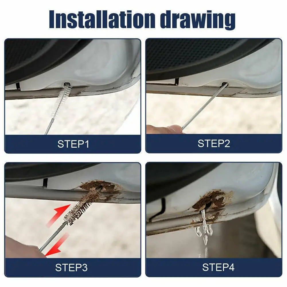 Styling Auto Trapa Ușă Parbriz Perie Curățenie Flexibilă Curățitor Înfundare Dop Gaură Îndepărtător Păr Unealtă pentru Bucătărie Baie