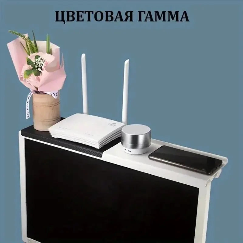Organizator Casnic Raft Ajustabil TV Monitor - Suport Desktop Router Depozitare (Varianta 2)
