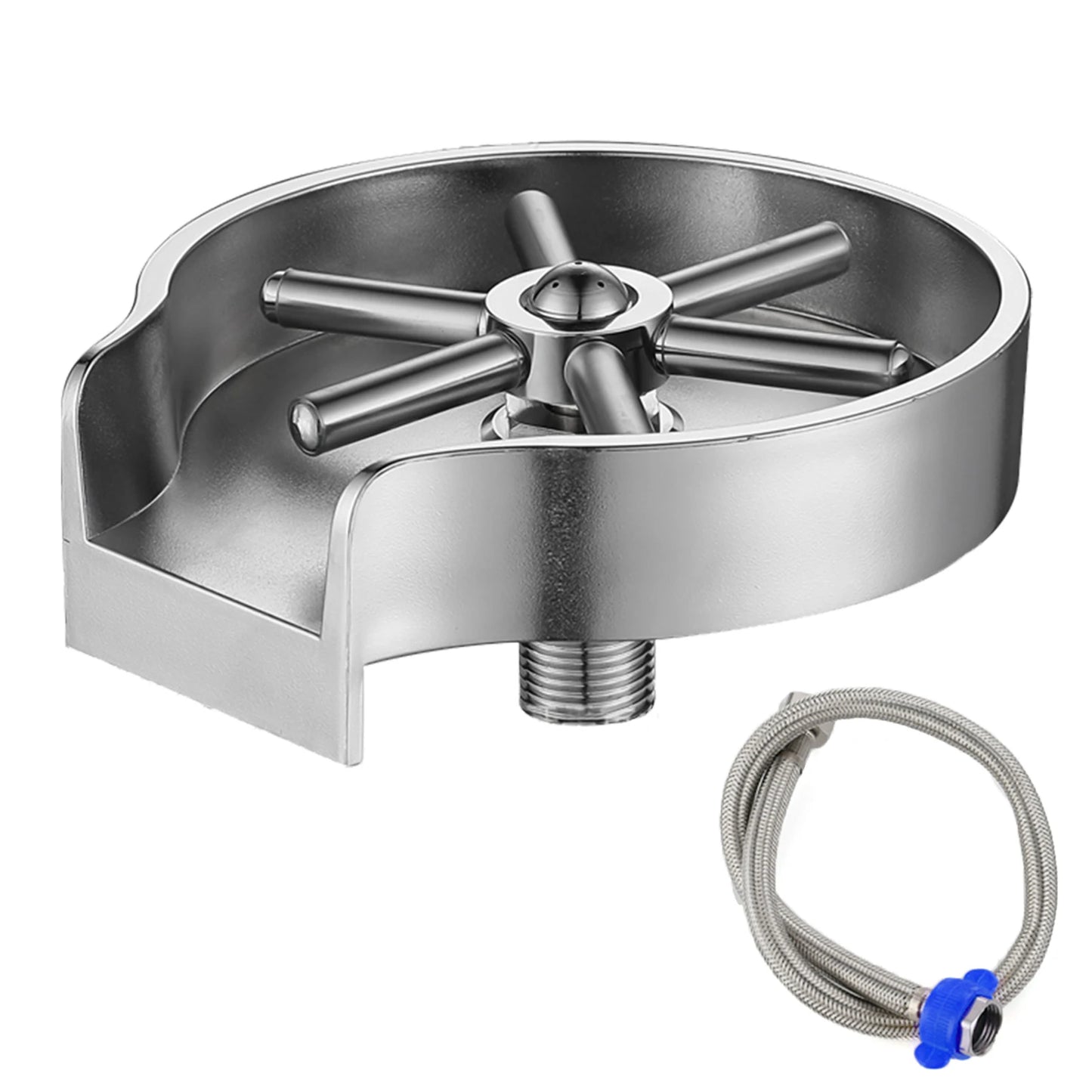 Clătitor Sticle pentru Chiuvetă Bucătărie Spălător Sticle Cupe Atașament Chiuvetă Bar Oțel Inoxidabil Accesorii Bucătărie