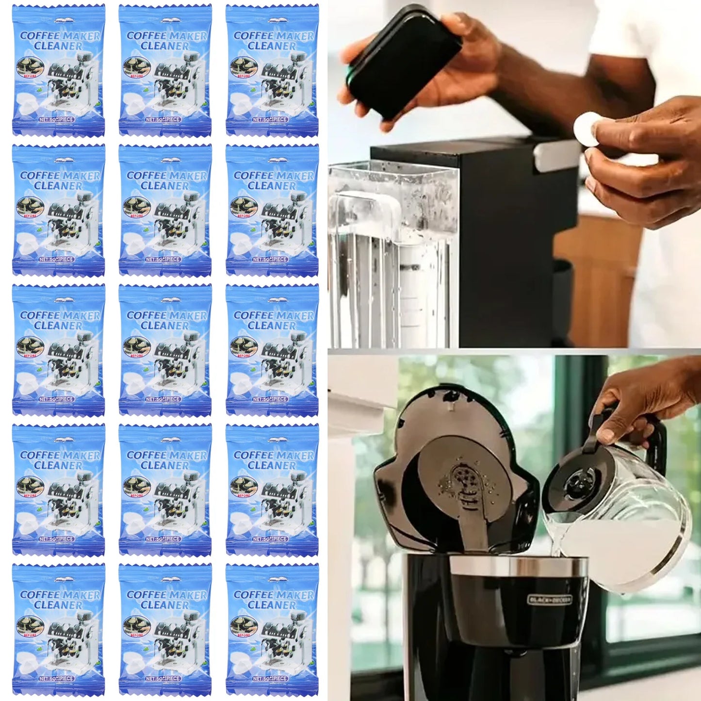 Tablete Curățenie Mașină Cafea Tablete Efervescente Agent Îndepărtare Calcar Curățitor Universal Accesorii Bucătărie Produse Curățenie Casnic