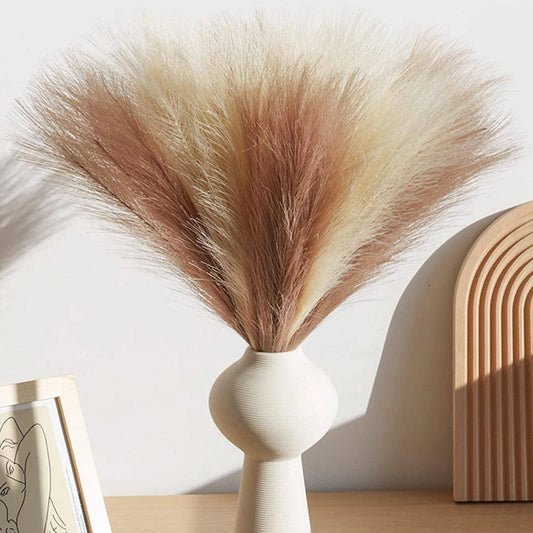 10 Bucăți Iarbă Artificială Pampas pentru Decorațiuni de Nuntă și Casă, Accesorii pentru Petreceri și Vază