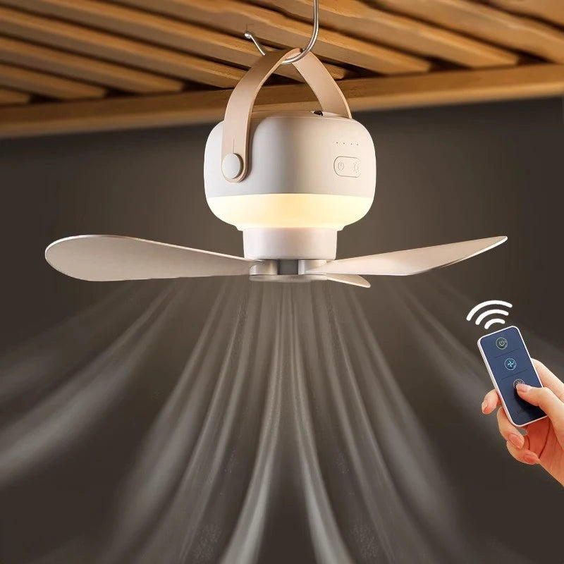 Ventilator Electric de Tavan, Ventilator Mic Cămin, Plasa Țânțari Tavan, Desktop Cadru Triunghiular Lumină Noapte Reglabilă
