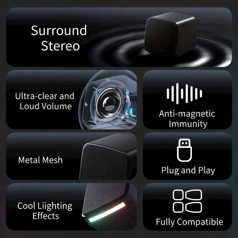 1078 Boxă Computer Casă Sunet 3D Surround Desktop USB Boxă Mică Laptop Cu Fir Bas Greu Înalte Calitate