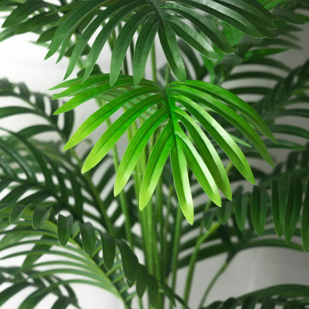 Palmier Artificial Mare 90-120cm, Plante False Tropicale cu Frunze Verzi din Plastic pentru Decorarea Casei și Grădinii