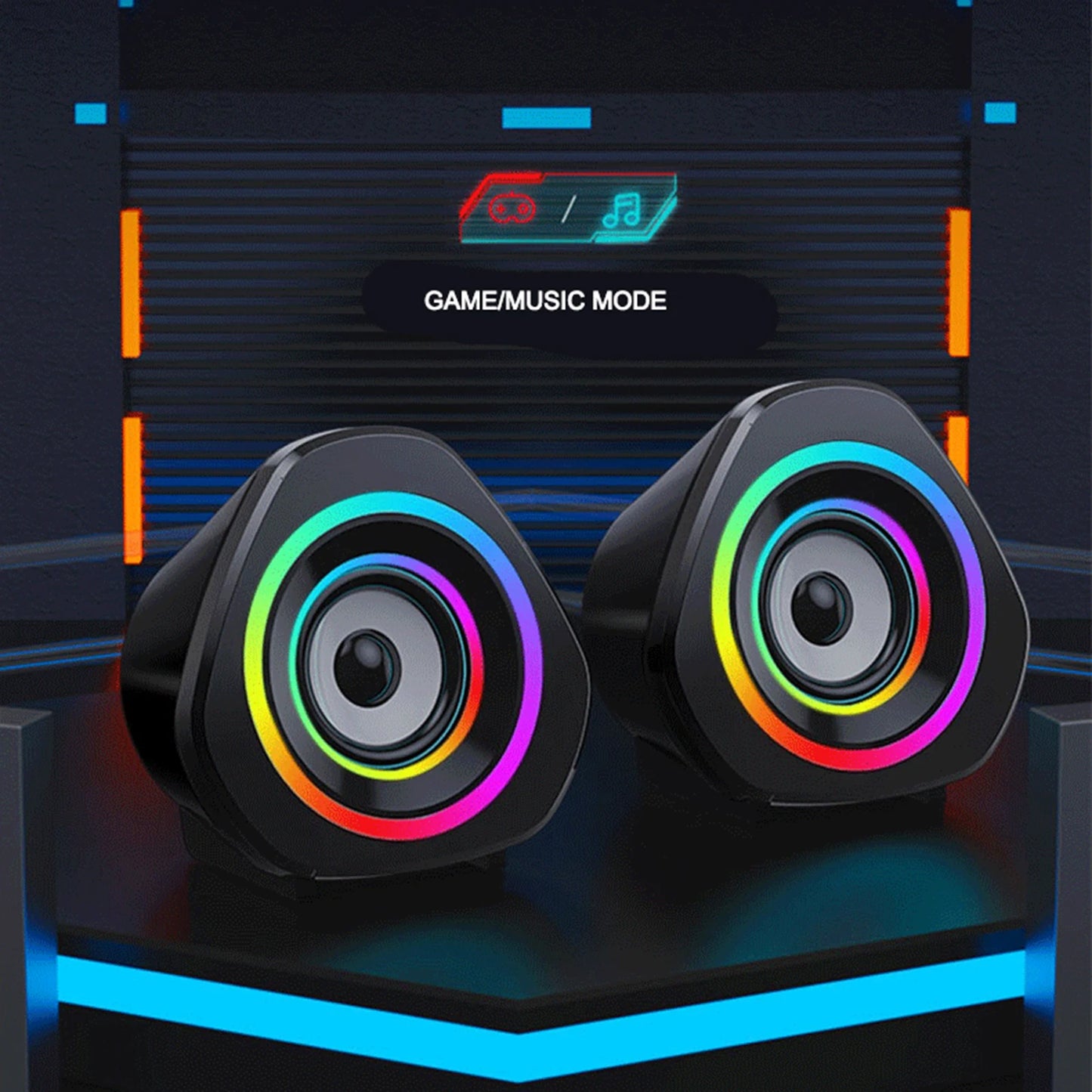 Set Boxe SADA pentru Casă Desktop PC Boxe Computer 3.5mm Cu Fir Boxe Laptop USB Alimentate Cutie Sunet cu Lumini RGB Atmosferice