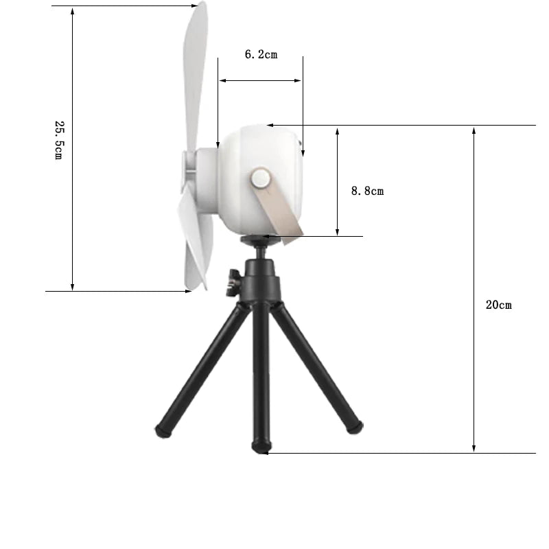 Ventilator Electric de Tavan, Ventilator Mic Cămin, Plasa Țânțari Tavan, Desktop Cadru Triunghiular Lumină Noapte Reglabilă