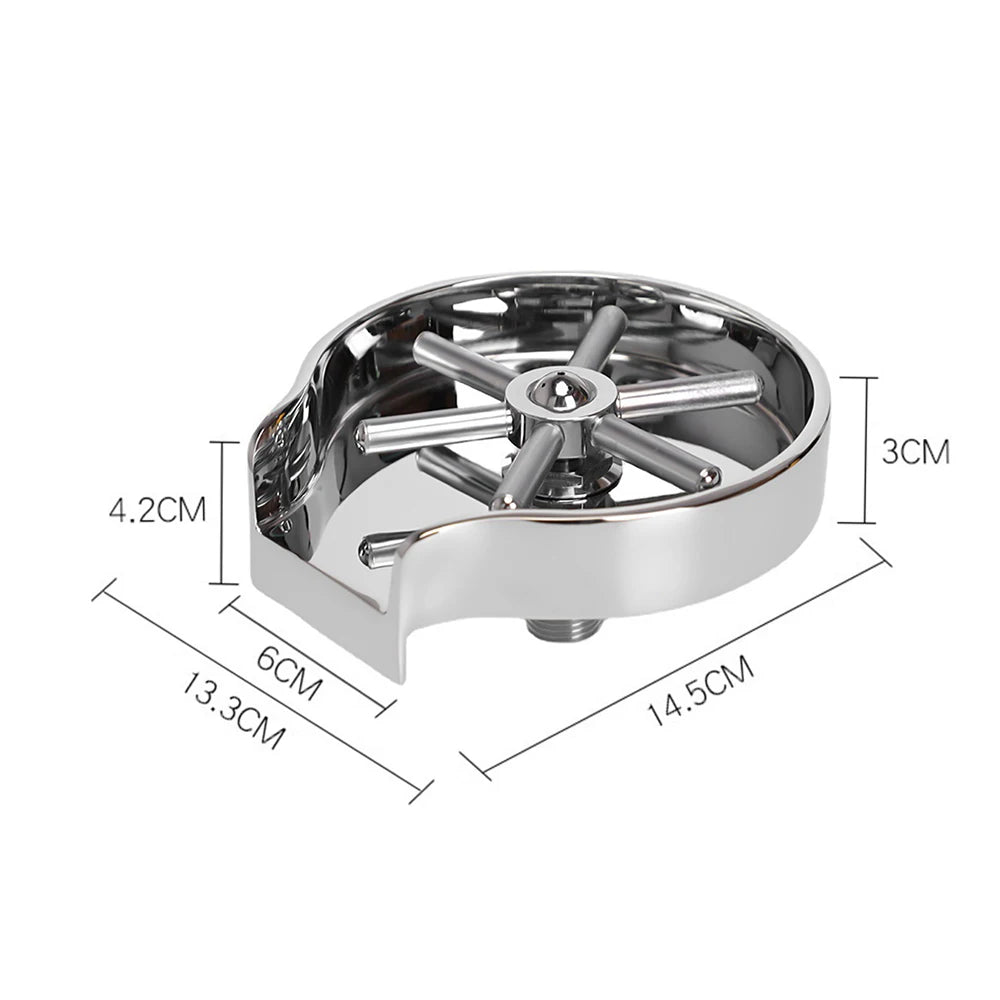 Clătitor Sticle pentru Chiuvetă Bucătărie Spălător Sticle Cupe Atașament Chiuvetă Bar Oțel Inoxidabil Accesorii Bucătărie
