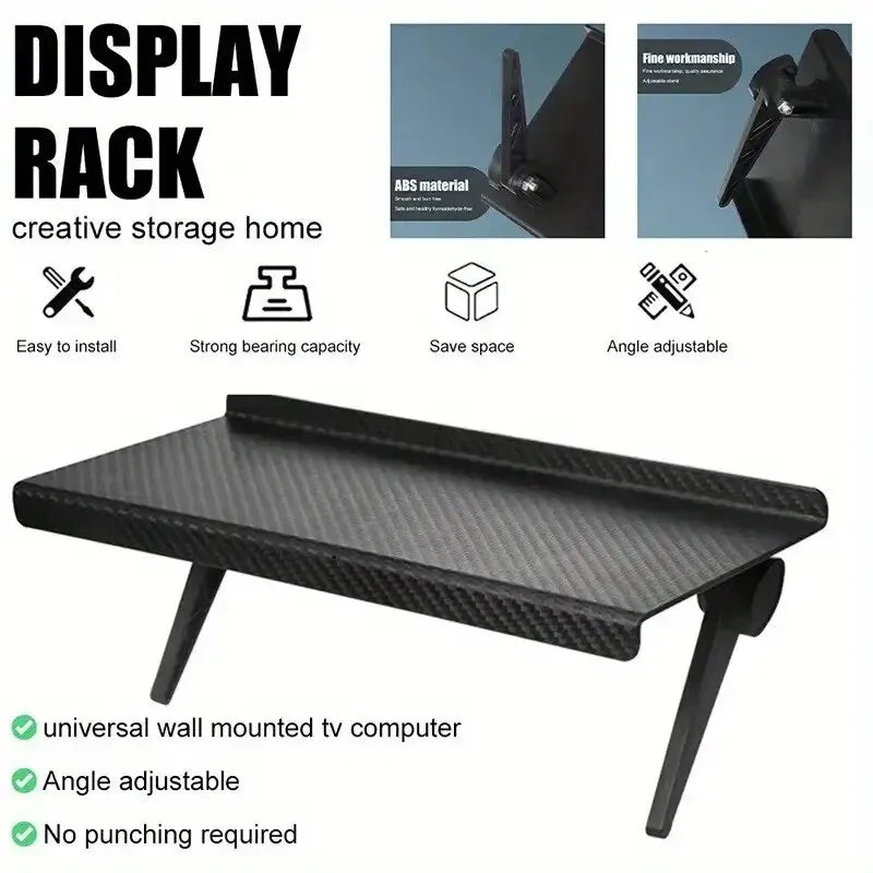 Organizator Casnic Raft Ajustabil TV Monitor - Suport Desktop Router Depozitare (Varianta 2)