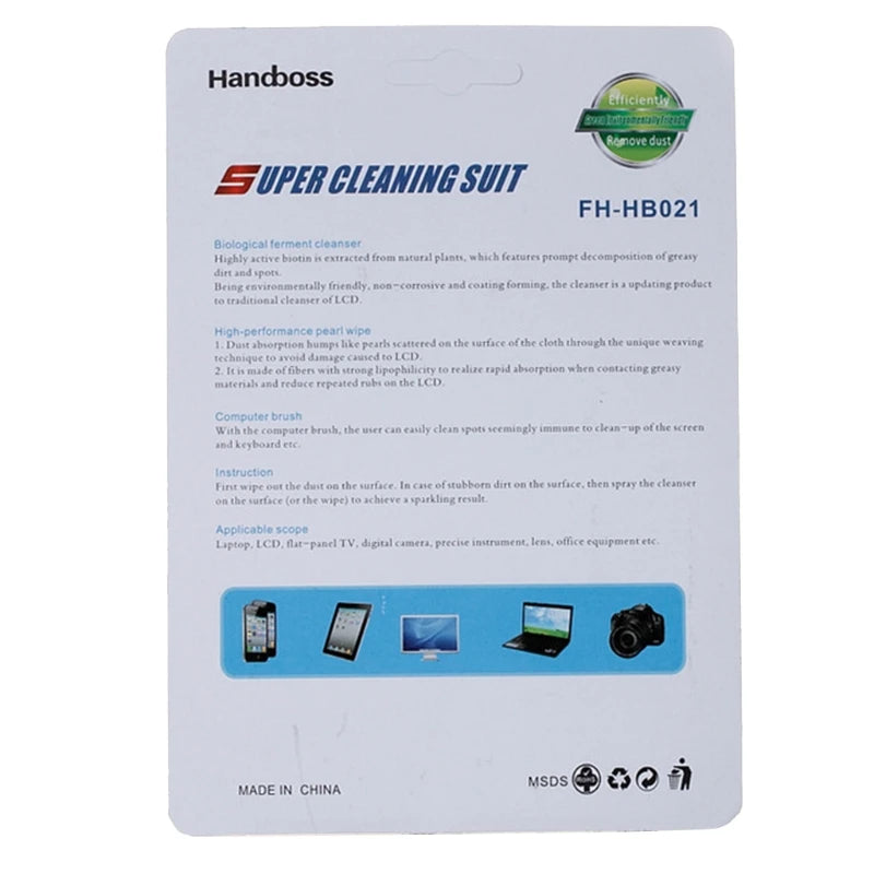 1 Set Perie Cârpă Lichid Calitate Înaltă Kit Curățenie Ecran pentru LCD TV Tabletă Telefon Pad Laptop Computer Cameră Lentilă Curățitor