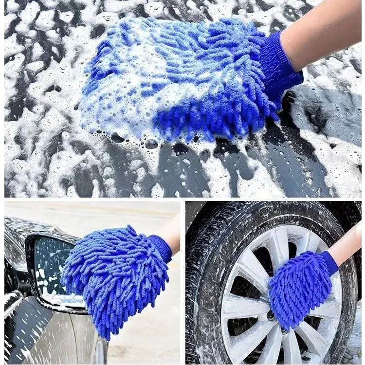 Mănuși Curățenie Auto și casnic  Dublu-Față - Prosop Microfibră Lavabil pentru Spălat